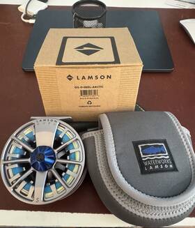 Lamson Gs-9 Reel-arctic Guru Reel Color Arctic With Case And Box