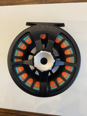 R316 Lamson Remix Fly Fishing Reel R3.5 Aluminum Black Silver - Model