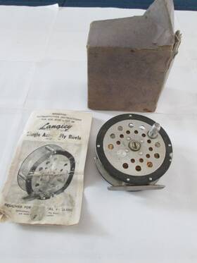 165fa Langley 165 Fa Inch Current Model Fly Reel Vintage 1950s Has Original Box Instruct
