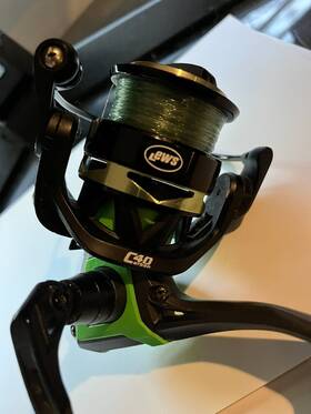 Mh2-300a Lews Mach 2 9 1bb 6.2 1 Spinning Reel - Black