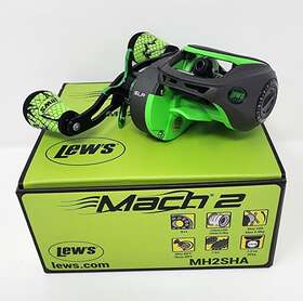 Mh2sha Lews Mach 2 2nd Gen 7.5 1 Gear Ratio Right Hand Baitcast Reel