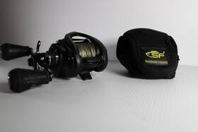 Tlcb1shl Lews Speed Spool Lfs Baitcast Reel 7.5 1 10bb Aluminum Black With Fishing Cover