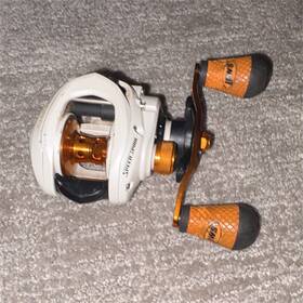 Lews X1s75 Xfinity Low Profile Baitcast Reel Rh 7.5 1 9bb 14lb White/orange