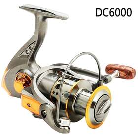 G084-a002-f Madhornets Gray Full Metal Wire Cup Fishing Reel Spinning Wheel Gear Dc6000 Yu