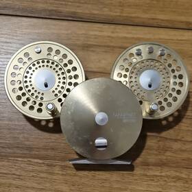 Mr8a Marryat Fly Fishing Reel Gold Aluminum With Two Spools Model