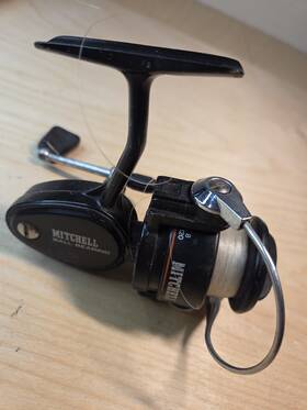 308s Mitchell Vintage Spinning Reel Rare Old Fishing Made In France