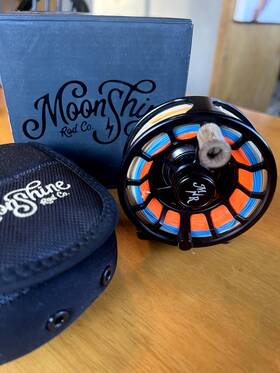 Mrd-fgs-c001-01-aa1us Moonshine Rod Company Co. Creede 3/4 Fly Fishing Reel. With Airflo Wf 4f Tactical Line
