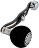 Dch100pwr N-a Daiwa Gun Metal Custom Reel Power Handle Free 0043178926796