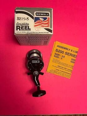 S229-5 Newell/tiburon Fishing Reel With The Box Plus Assembly Lubrication Chart W We