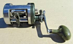 400lx Okuma Parts Or Repair Left-handed Chromer Cr Baitcasting Fishing Reel