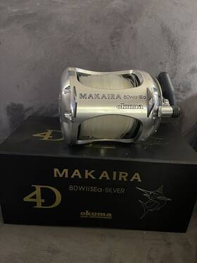 Mk-80iisea-silver Okuma 739998126026 Makaira 80 Sea Conventional Reel 3.1 1 And 1.2