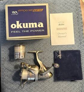 Ef30 Okuma 739998130085 Epixor Spinning Reel Nib With Extra Spool