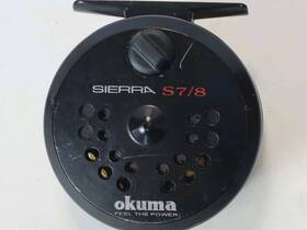 Okuma 739998301805 Sierra S 7/8 Fly Reel Size Left Hand With Line And Backing Nice Drag/click
