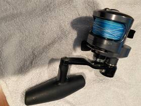 Aj5nii Okuma Alijos #aj5nii 2-speed Right Handed Reel With #65 Suffix Camo Braid