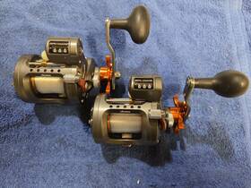 Cn-203d Okuma 2 - Cold Water 203d Trolling Reels New 12# Sufix Mono Line