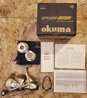 Eb-30 Okuma Epixor Eb30 Res Ii Live Bait System 10 Bearing 5.0 1 Fishing Reel
