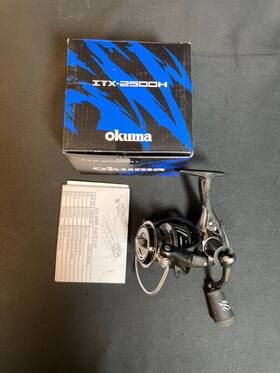 Itx-2500h Okuma Black Silver 8 Bearing Carbon Fiber Spinning Fishing Reel