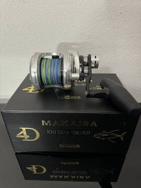 Mk-10iisea-silver Okuma Makaira 10ll Sea Special Edition 2-speed Lever Drag Reels - Silver Finish