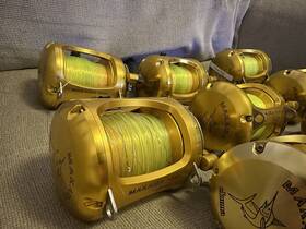 Mk-30ii Okuma Makaira 2-speed Lever Drag Reels - Gold Finish