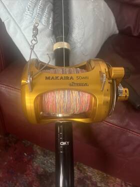 Mk-50wii Okuma Makaira 50wii Lever Drag Fishing Reel Gold