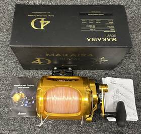 Mk-80wll Okuma Makaira 2 Speed Lever Drag Reel In Box With Line - Free Shipping