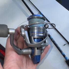 Snp-3000 Okuma Safina Pro Spinning Reel Silver Blue 5.0 1 Gear Ratio Size 3000