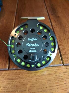 Srt-1002 Okuma Sheffield Sirata Center Pin Fishing Reel With Case