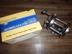 725lw Olympic Nos Vintage Dolphin Conventional Reel Made In Japan