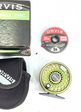 3-5wt Orvis 195433554807 Battenkill Disc Matte Olive Size Ii Fly Reel Nice
