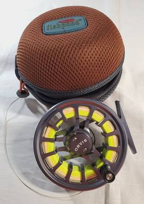 2za01010 Orvis - Fly Reel Hydros Sl Iii Spooled With Pro Trout Line 5 Wt