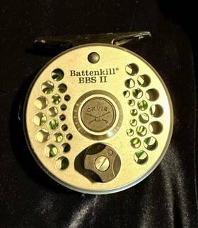 3ftt0910 Orvis #3ftt0910 Battenkill Click Ii For Line Weights 3-5 Fly Fishing Reel Silver New