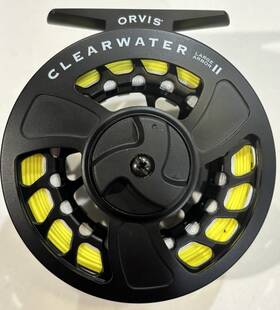 4yss610 Orvis Clearwater Large Arbor Ii 5/6 Wt. Fly Reel Black With 5wt Floating Line