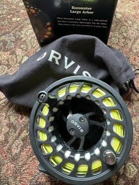 Orvis 882560356342 Encounter Iv Large Arbor Fly Reel With Original Box And Soft Pouch