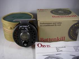 J0385-61 Orvis Battenkill Disc 3/4 Fly Reel Made In England For 3 4 Line Wt Rod