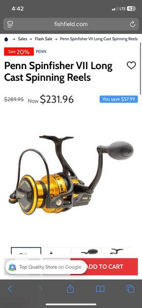 Ssvi10500 Penn 031324038608 Spinfisher Vi Spinning Reel