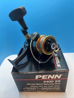4400 Penn 031324044012 Ss Spinning Reel Very Clean With Box And Manual Parts List