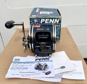 Penn 031324114500 114 Senator 6/0 Conventionaluuu Reel With Box And Manual
