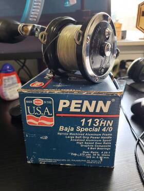 113hn Penn Senator Baja Special 4/0 Fishing Reel - Great Condition