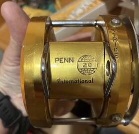 1370778 Penn International Fishing Reel - Gold Size 20