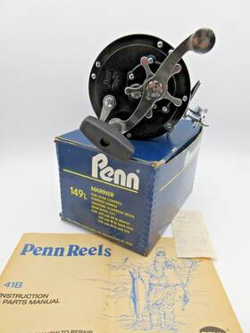 149l Penn Mariner Deep Sea Reel With Box Catalog And Clamp- Rp