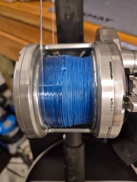 40nld2s Penn 1501854 Torque Trq - Lever Drag 2 Speed Reel Silver Excellent
