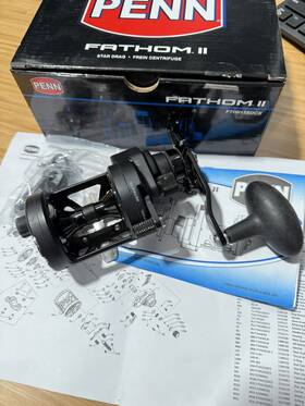 1512860-pf Penn Fathom Ii 15 Star Drag Casting Special Mag Brake / Fishing Reel