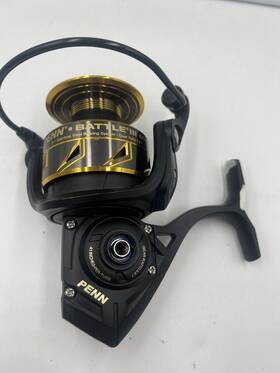 1518036 Penn Battle Iii 6000 Spinning Fishing Reel - Black/gold No Handle