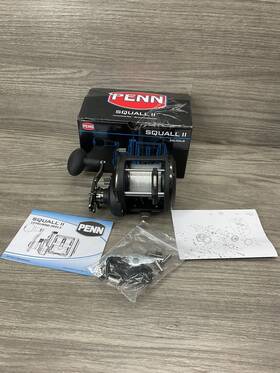 Sqlii50lw Penn 1545931 Squall Ii 50 Conventional Reel - Level Wind Rh