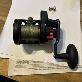 15ld Penn Fathom Lever Drag Reel Red Trim Excellent Condition