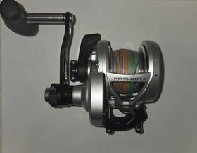 25nld2lh Penn Fathom Ii Offshore Jigging Lever Drag Reel 2-speed Used
