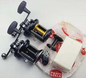 29l-525 Penn 525mag 525gs Casting Reels Bundle With Spare 525 Spool Clamp Kit Pair Lot