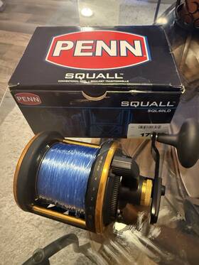 40ltd Penn Squall With New 40 Lb Clear Mono