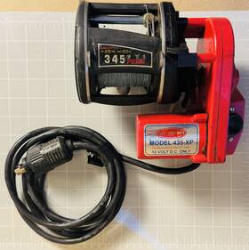 435-xp Penn Elec-tra-mate 435 Xp 12 Vdc Electric Fishing Reel With 345 Gti Big Game Ocean