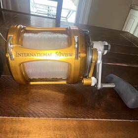 50visw Penn International Gold Metal Trolling Reel Size 50 Saltwater Fishing